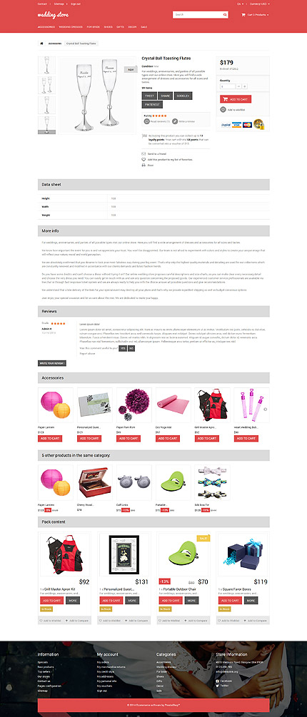 Prestashop Products Page Screenshot