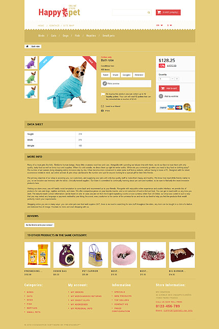 Prestashop Products Page Screenshot