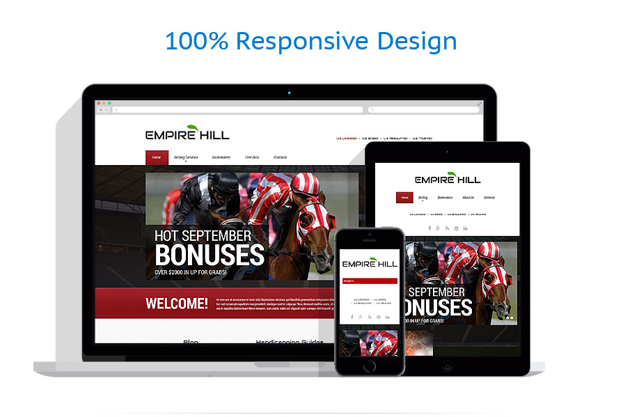 Online Betting Responsive Website Template Free Download