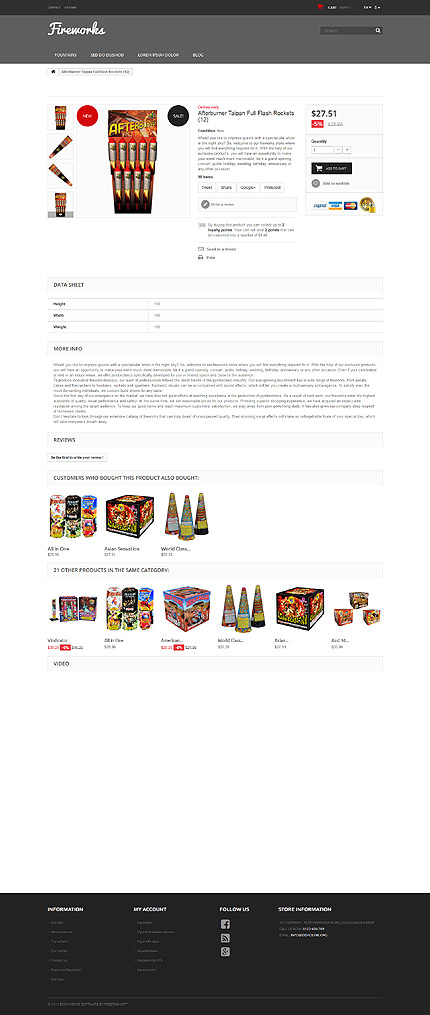 Prestashop Products Page Screenshot