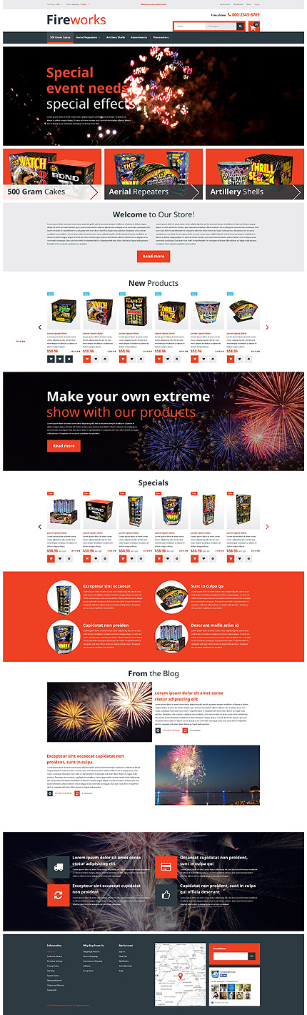 Magento Main Page  preview