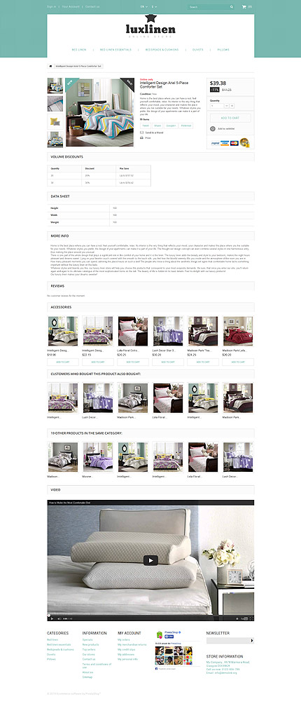 Prestashop Products Page Screenshot