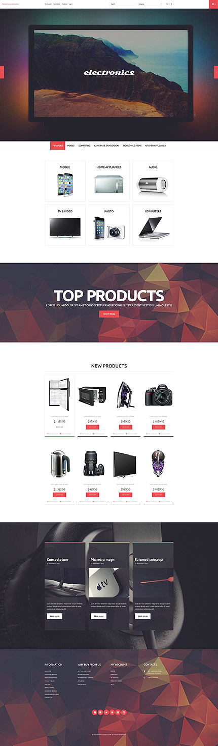 Magento Main Page  preview