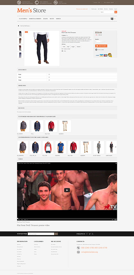 Prestashop Products Page Screenshot