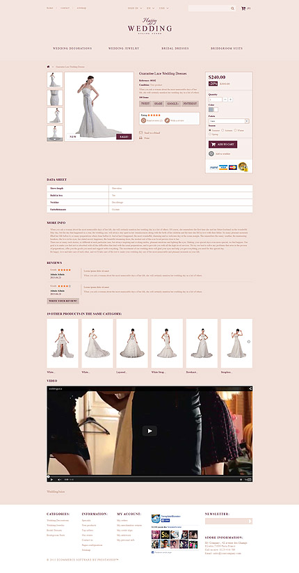 Prestashop Products Page Screenshot