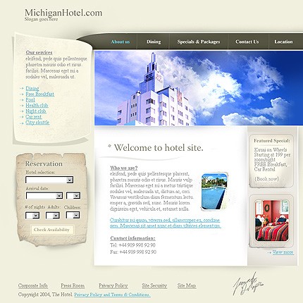 Website Template #5446