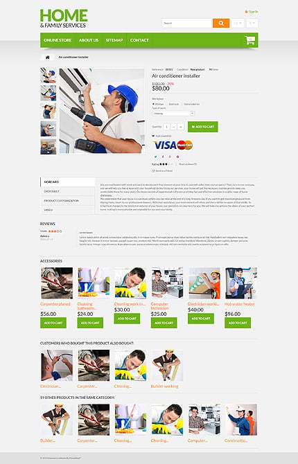 Prestashop Products Page Screenshot