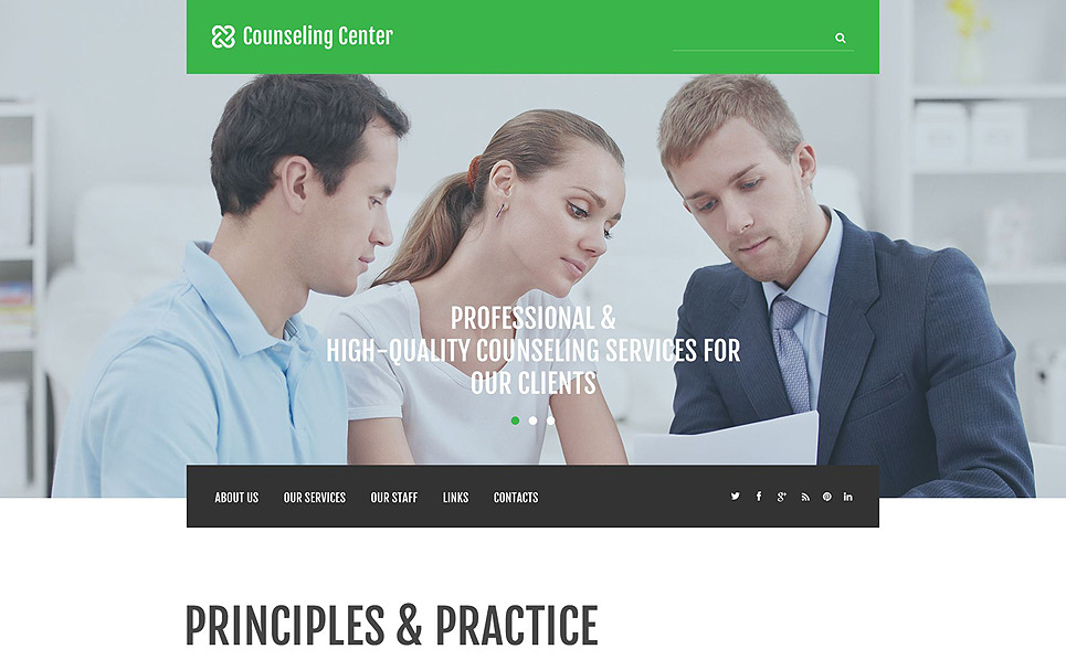 Counseling Website Template