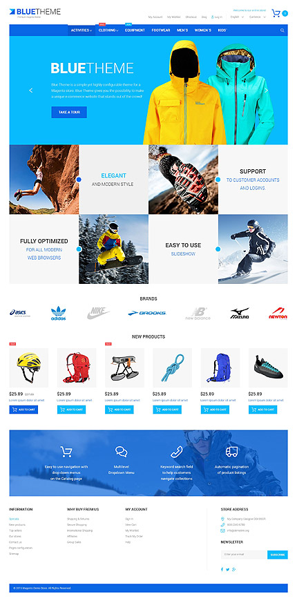 Magento Main Page  preview