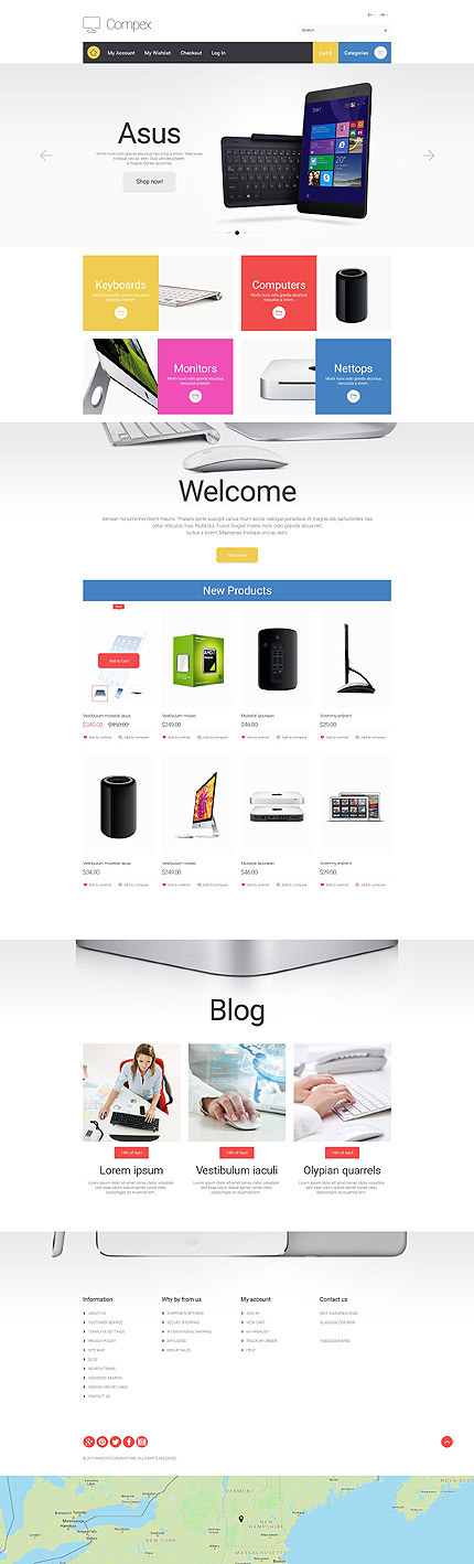 Magento Main Page  preview