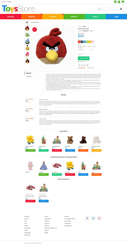 Prestashop Products Page Screenshot