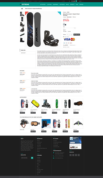 Prestashop Products Page Screenshot