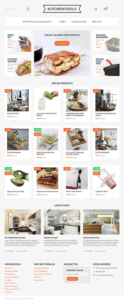 Magento Main Page  preview