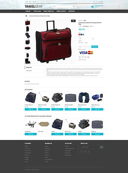 Prestashop Products Page Screenshot