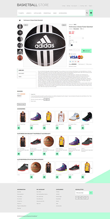 Prestashop Products Page Screenshot