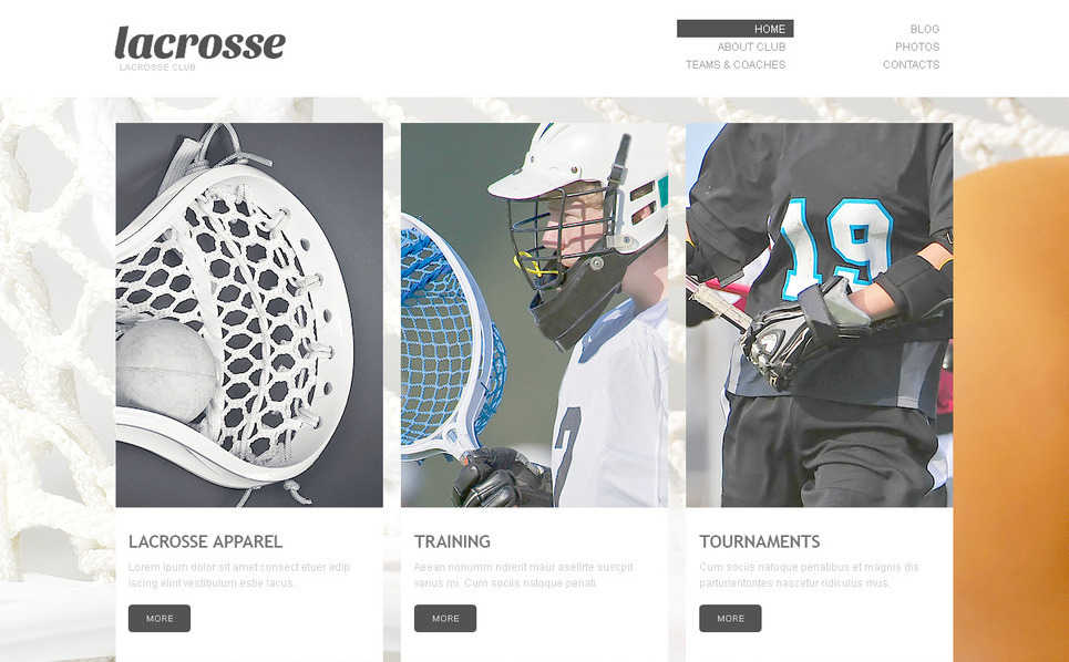 Sport PSD Template #57495