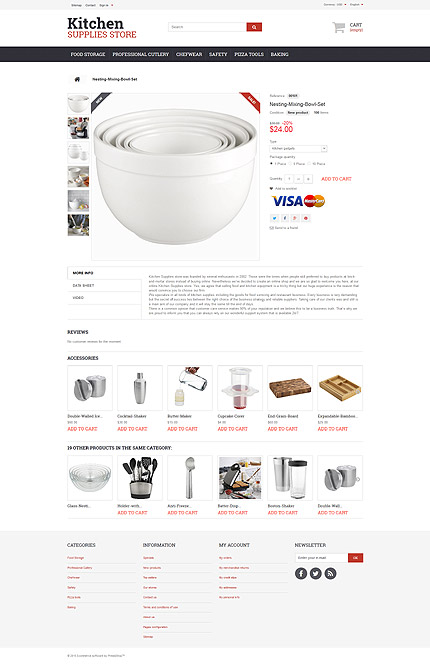 Prestashop Products Page Screenshot