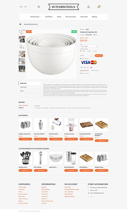 Prestashop Products Page Screenshot