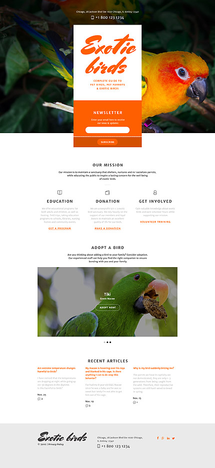 Landing Page Screenshot