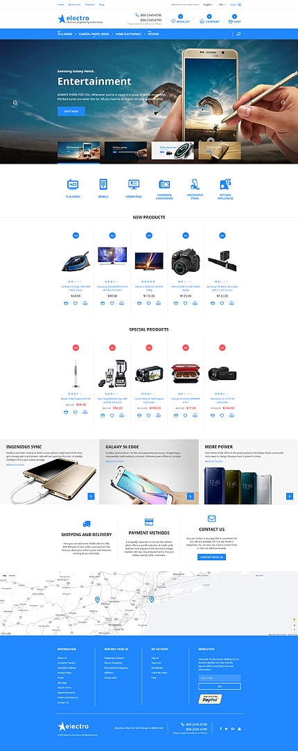 Magento Main Page  preview