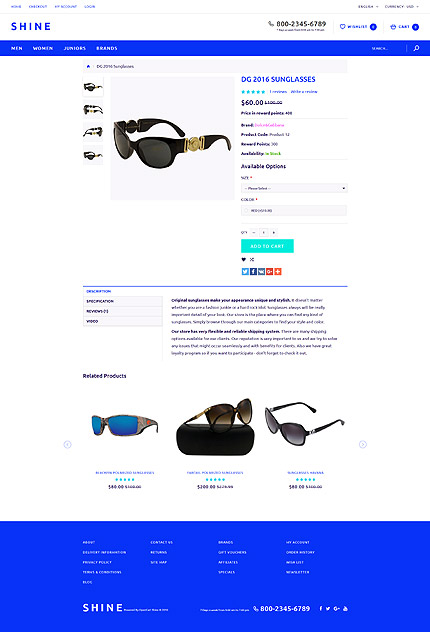 OpenCart Product Page