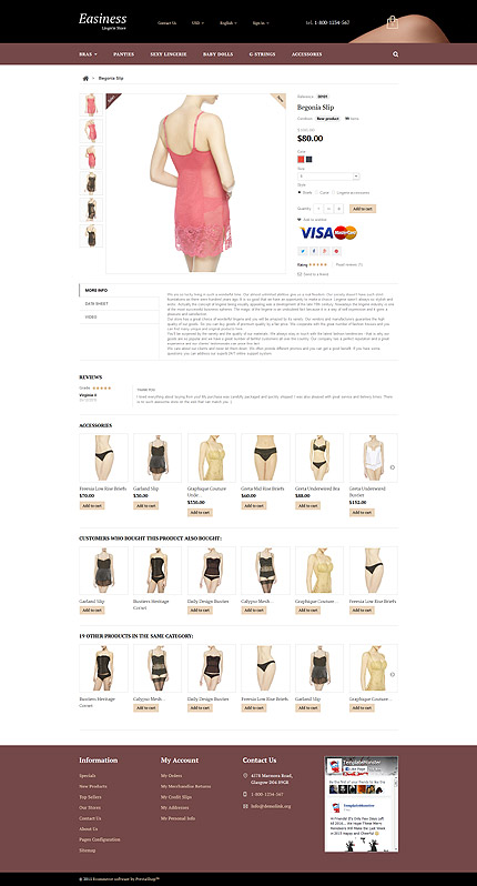 Prestashop Products Page Screenshot