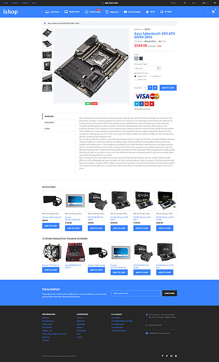 Prestashop Products Page Screenshot