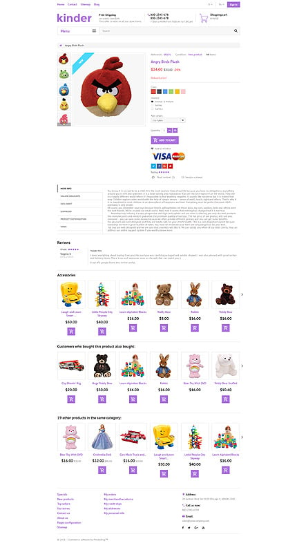 Prestashop Products Page Screenshot