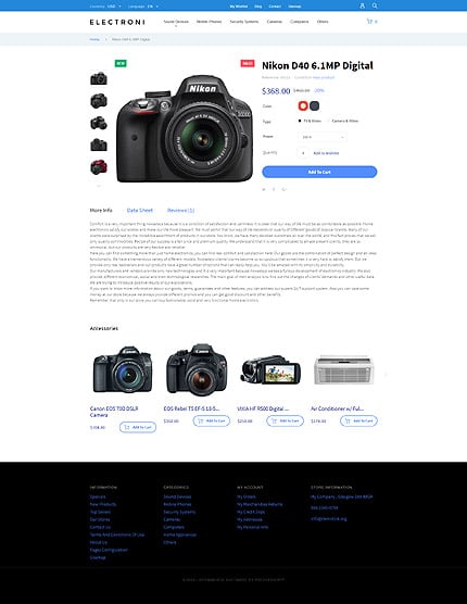 Prestashop Products Page Screenshot