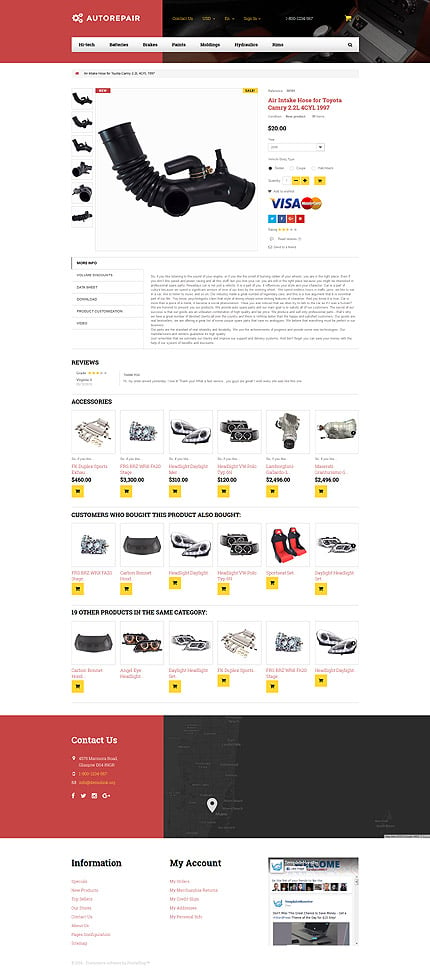 Prestashop Products Page Screenshot