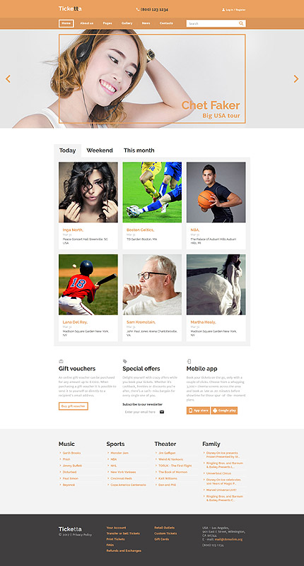 Joomla Main Page preview