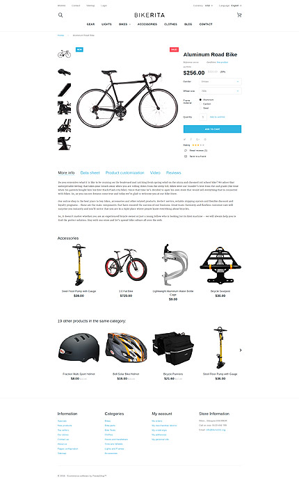 Prestashop Products Page Screenshot