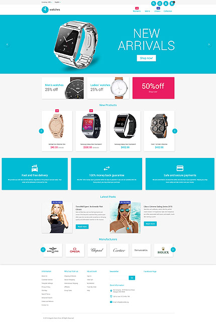 Magento Main Page  preview