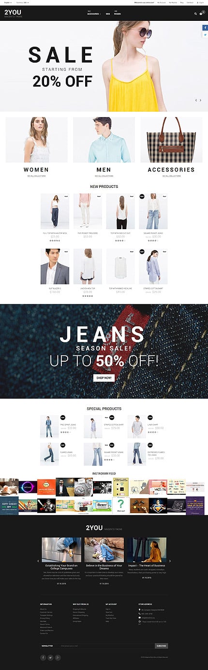 Magento Main Page  preview