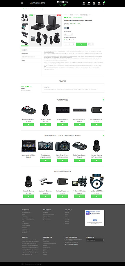 Prestashop Products Page Screenshot