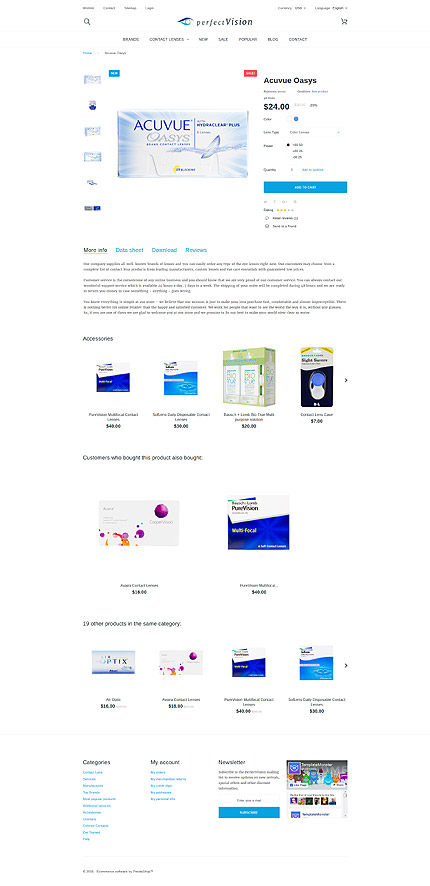 Prestashop Products Page Screenshot