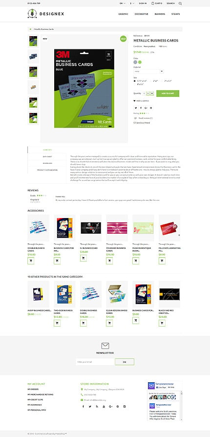 Prestashop Products Page Screenshot