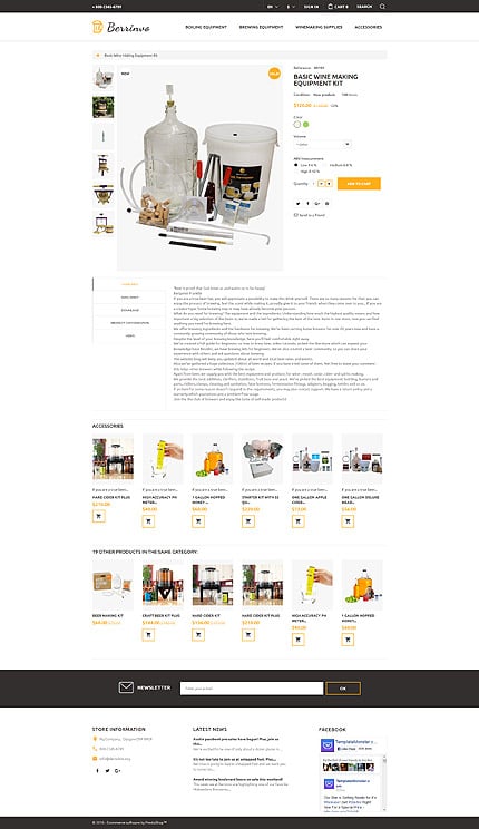 Prestashop Products Page Screenshot