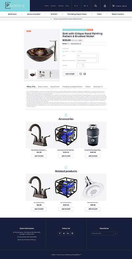 Prestashop Products Page Screenshot