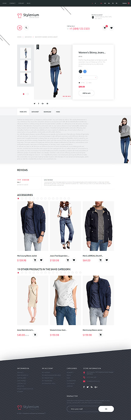 Prestashop Products Page Screenshot