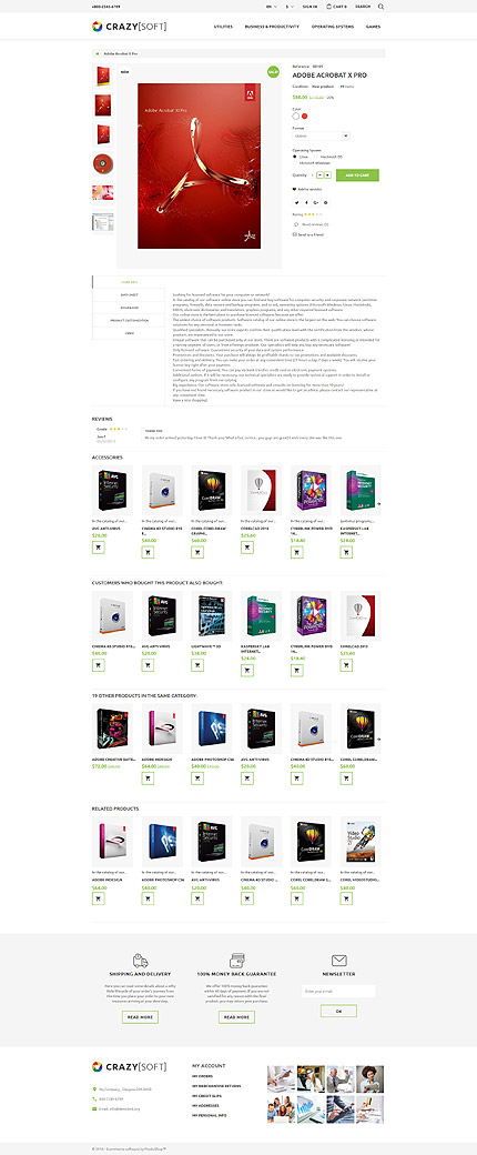 Prestashop Products Page Screenshot