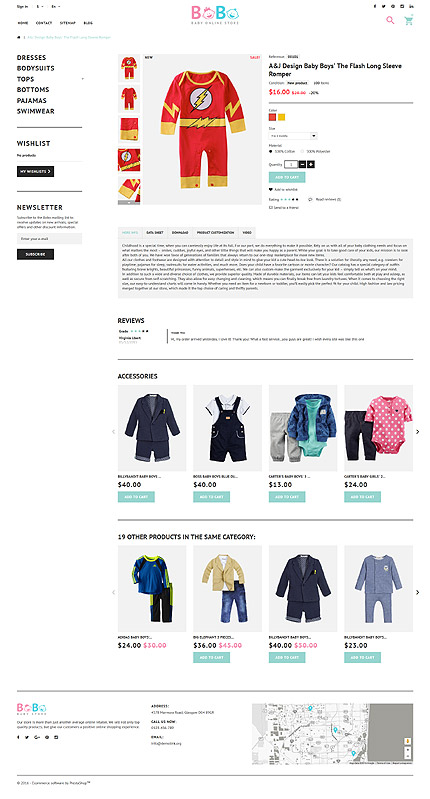 Prestashop Products Page Screenshot