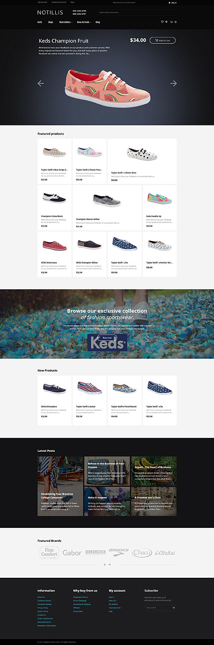 Magento Main Page  preview