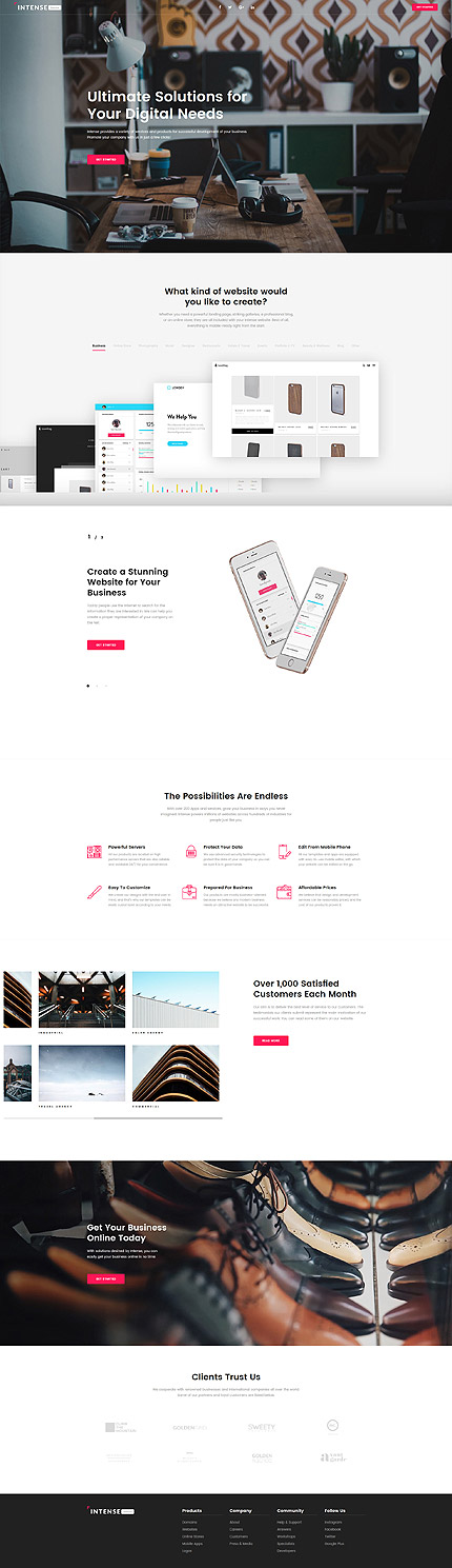 Landing Page Screenshot