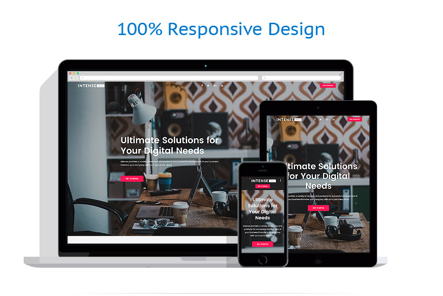 Business Responsive Landing Page Template #61142