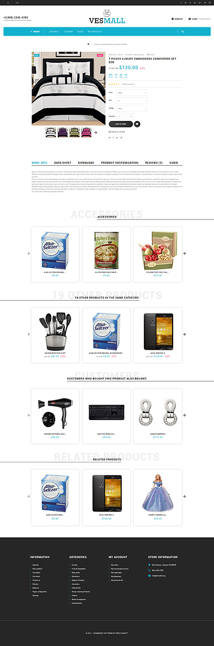 Prestashop Products Page Screenshot