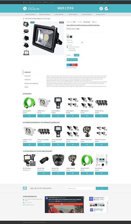 Prestashop Products Page Screenshot