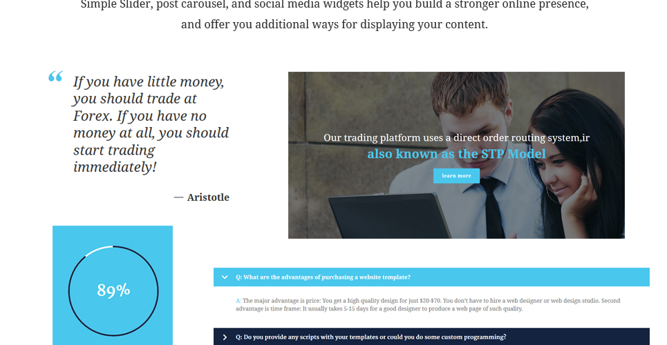 Free forex trading wordpress theme