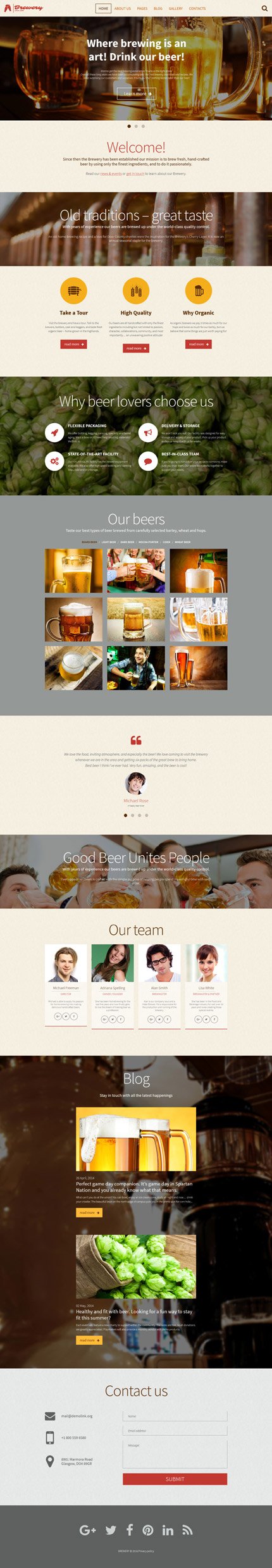 Joomla Main Page preview