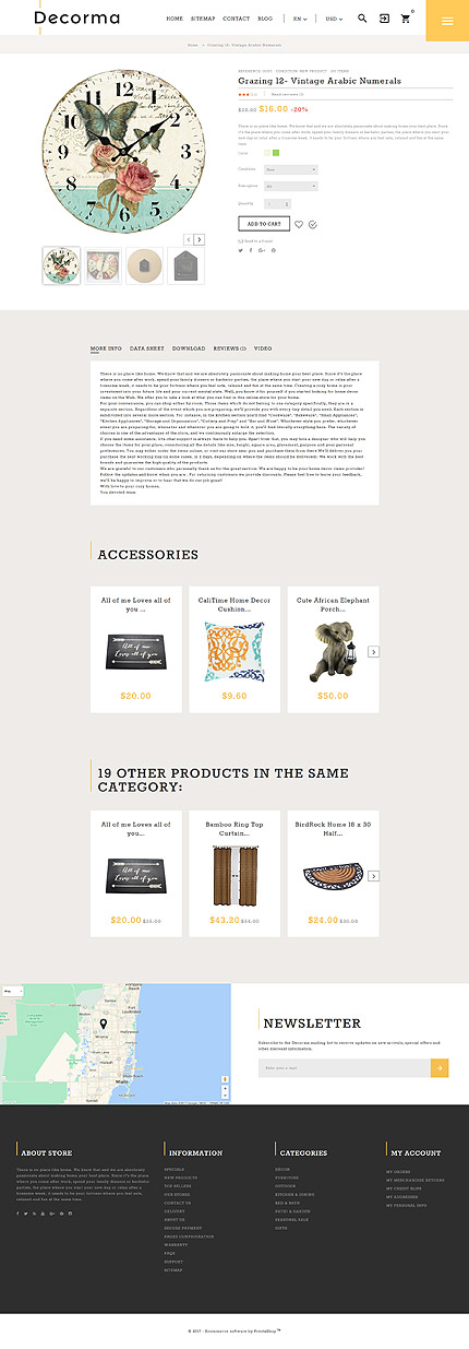 Prestashop Products Page Screenshot